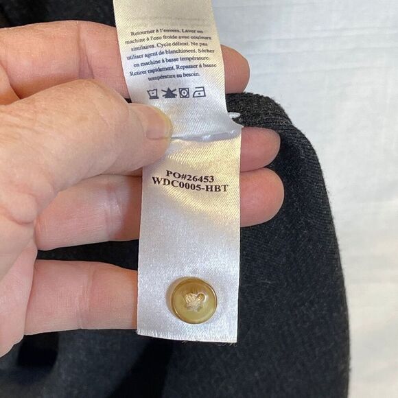 Faherty Legend Sweater Knit Point Collar Long Sleeve Button Front Shirttail Maxi - Picture 6 of 9